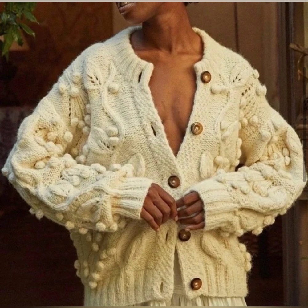 Doen Skye sweater in cream small excellent condition
